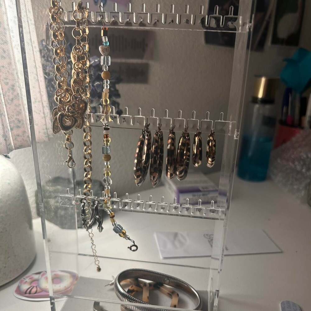 Muji Clear Acrylic 3-Drawer Jewelry Stand Organizer